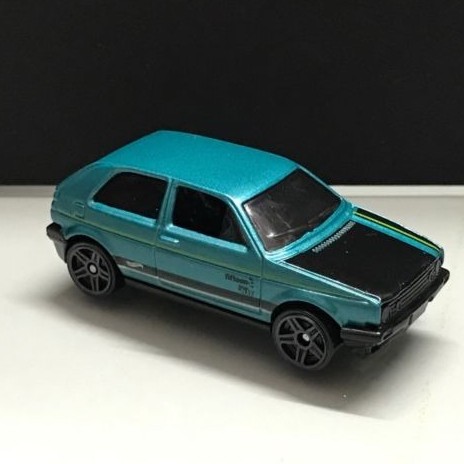 Hot Wheels Volkswagen Golf MK2 #68/250 [Green] Volkswagen Series