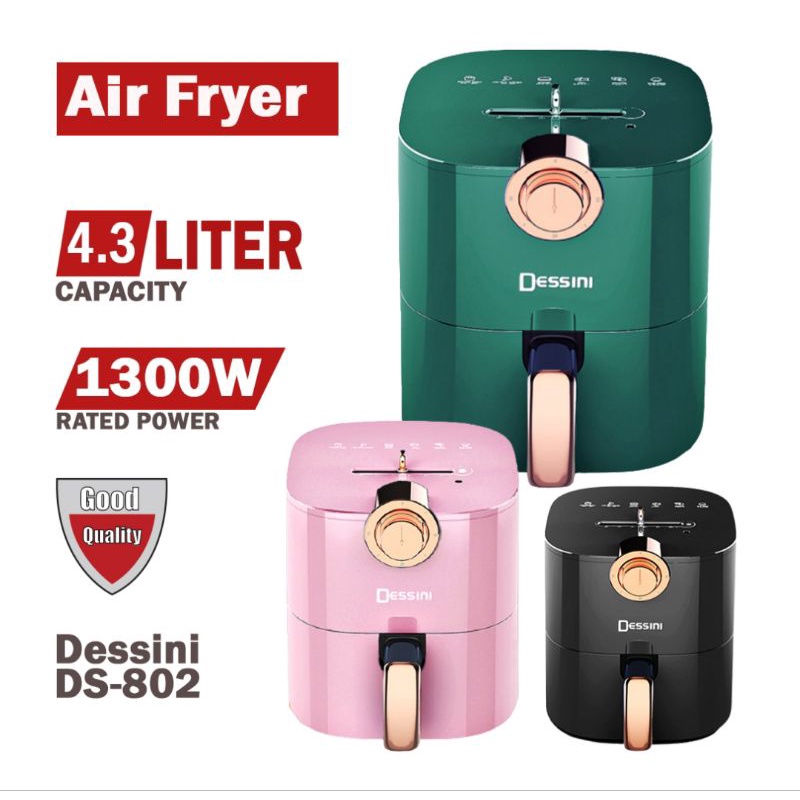 Dessini Air Fryer 4.3liter Shopee Malaysia