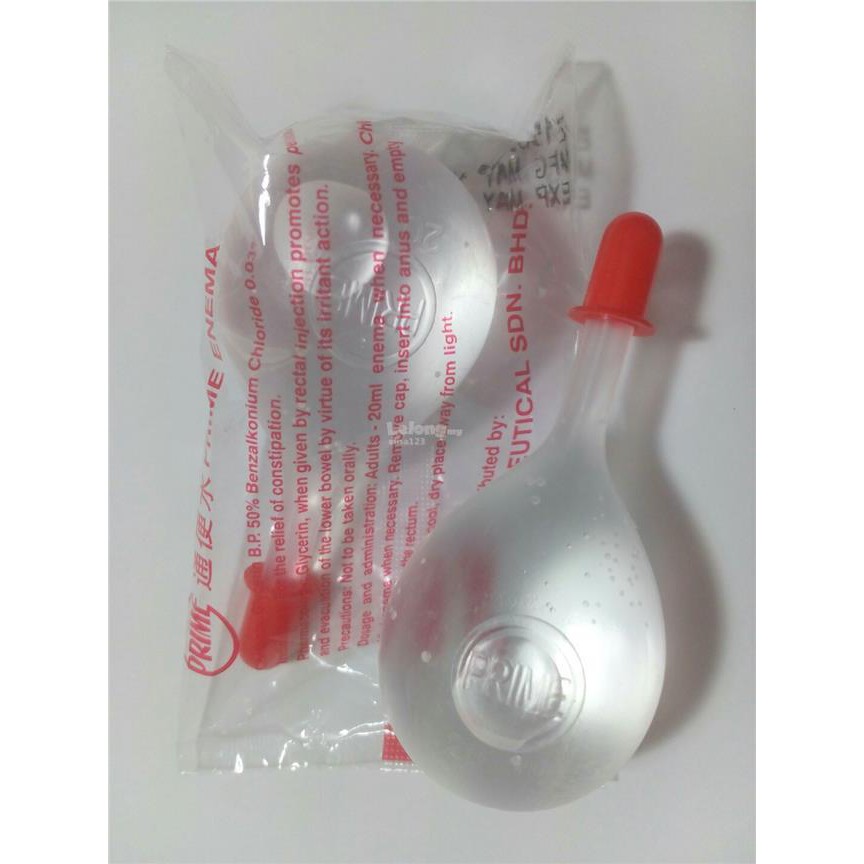 PRIME ENEMA 20CC ADULT 100PCS/BOX  Shopee Malaysia