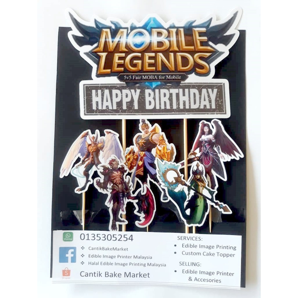 Happy Birthday Mobile Legends Cake Topper | ubicaciondepersonas.cdmx.gob.mx