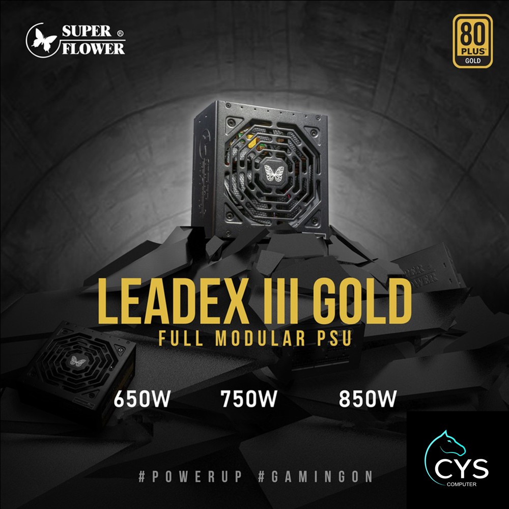 SUPER FLOWER LEADEX III GOLD 650W/750W/850W 80PLUS GOLD FULL MODULAR ...