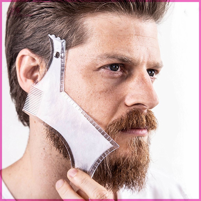 SL-Beard Shaping Tool - Clear Styling Shaper with Inbuilt Comb for Men Facial  Hair Trimming Barber Shop Multi Gadget | Shopee Malaysia