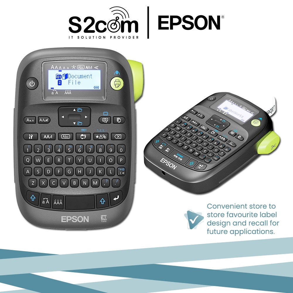 Epson LabelWorks LWK400 Label Printer 6mm 9mm 12mm 18mm Shopee Malaysia