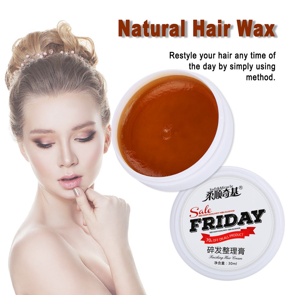 30ml Natural Hair Wax Water Based Hair Styling Pomade Hair