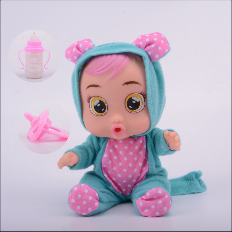 3D Whole of Realistic Silicone Doll Reborn Baby Cry Tears