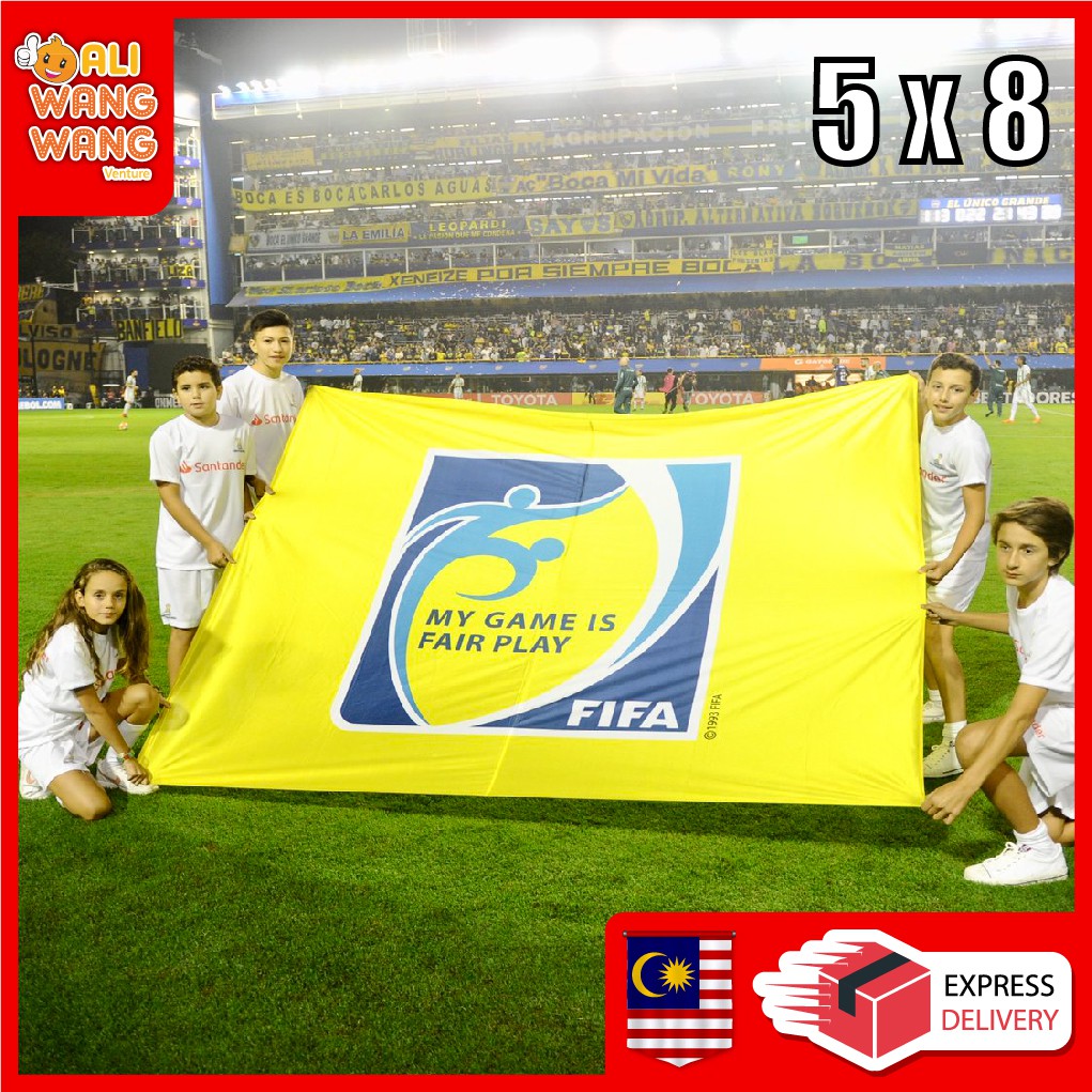 Fifa Flag 5 Feet x 8 Feet Bendera FIFA (Ready Stock Malaysia) | Shopee