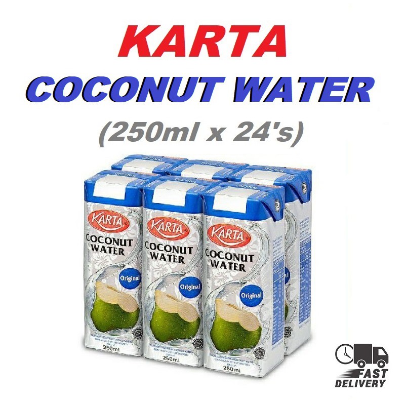 KARTA COCONUT WATER (250ml x 24's) Shopee Malaysia