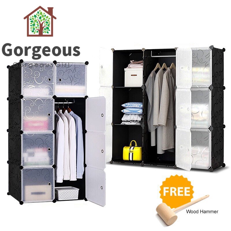 Diy Magic Wardrobe Cabinet Cube Rack Clothes Storage Bedroom Wardrobe Cabinet