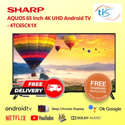 SHARP 65 inch 65CK1X 4K UHD Android TV | Shopee Malaysia