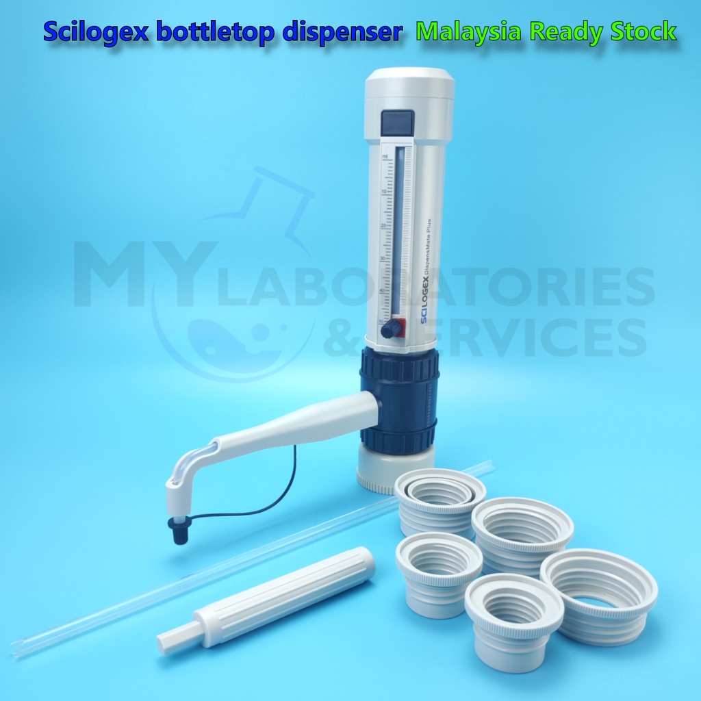 SCILOGEX Dispenser SCISpense Bottletop Dispensers, in four fully