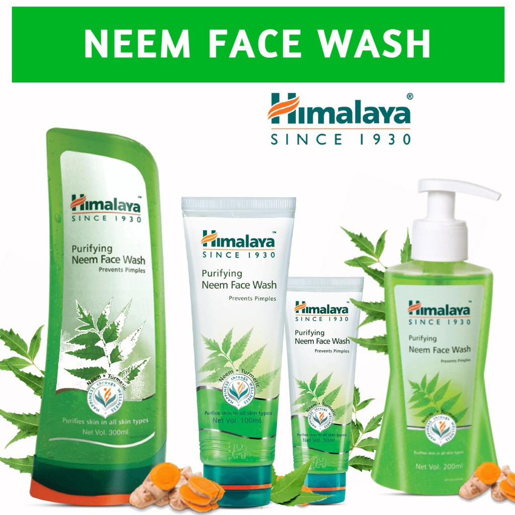 Himalaya Purifying Neem Face Wash Pencuci Muka Jerawat Neem 300/200/150