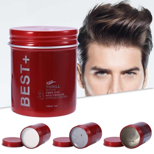 100ml Professional Hair Wax Pomade Long Lasting Fluffy Hair Pomade