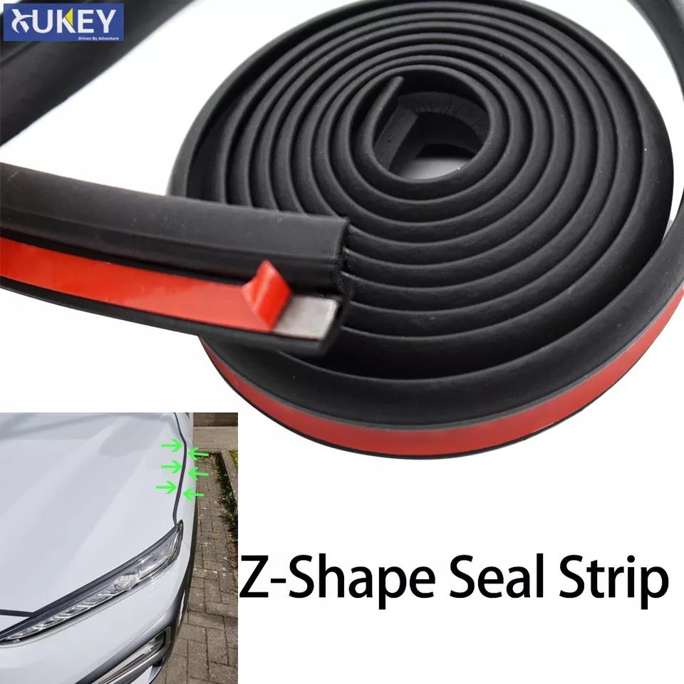 2m ZType Seal Strip Weatherstrip Car Hood Door Pillar Engine Cover For
