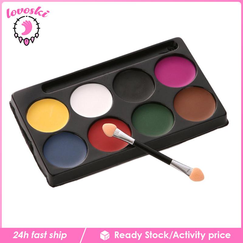[lovoskiMY] Face & Body Paints Painting Palettes Set 8 Colors Party
