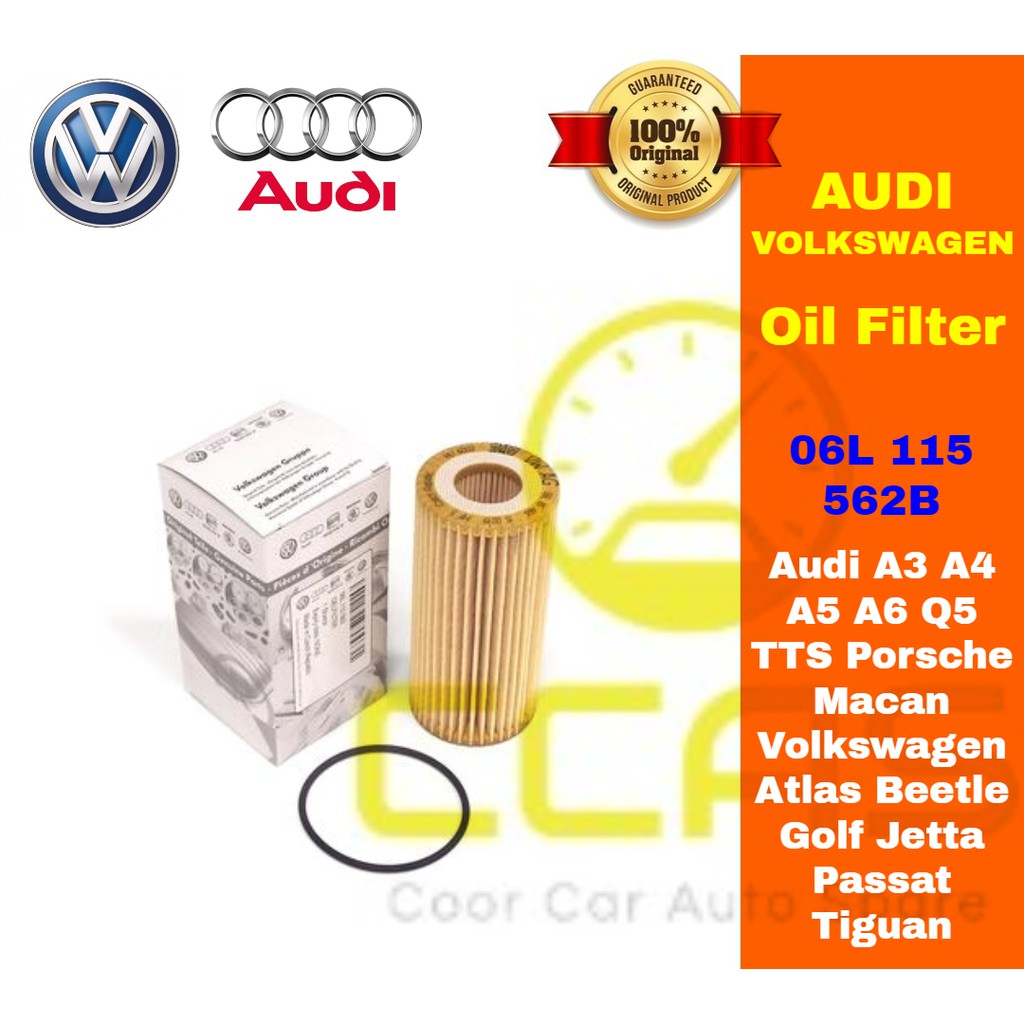Audi Volkswagen Oil Filter - Audi A3 A4 A5 A6 Q5 TTS Porsche Macan