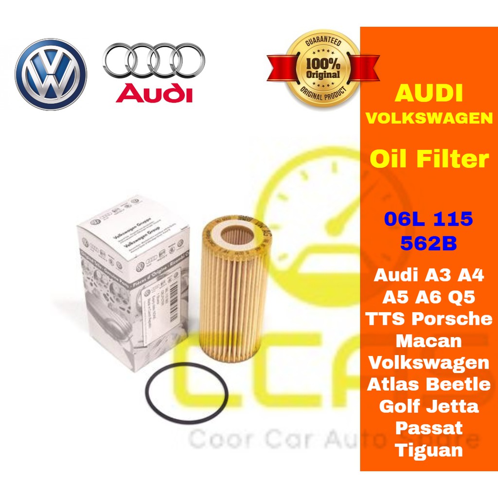 Audi Volkswagen Oil Filter - Audi A3 A4 A5 A6 Q5 TTS Porsche Macan ...