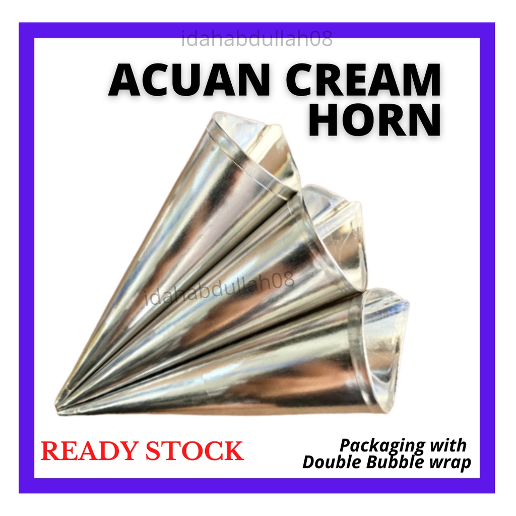 Cream Horn Mould Acuan Cone Croissant Mold Acuan Roti Siput Spiral Cone