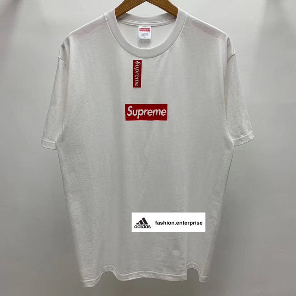 supreme 20th anniversary box logo tee grey