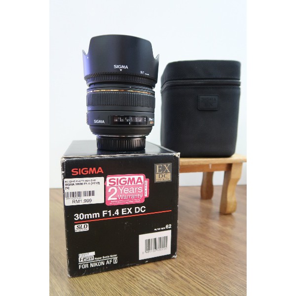 Sigma 30mm F1 4 Ex Dc Hsm Nikon Canon Shopee Malaysia