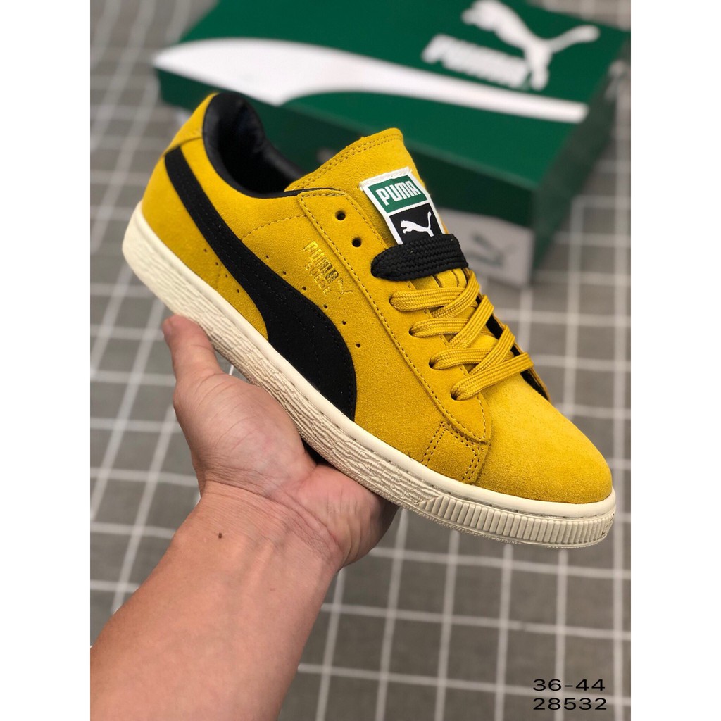 puma suede classic yellow