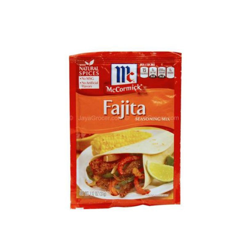 Mccormick Fajita Seasoning Mix 31g Shopee Malaysia