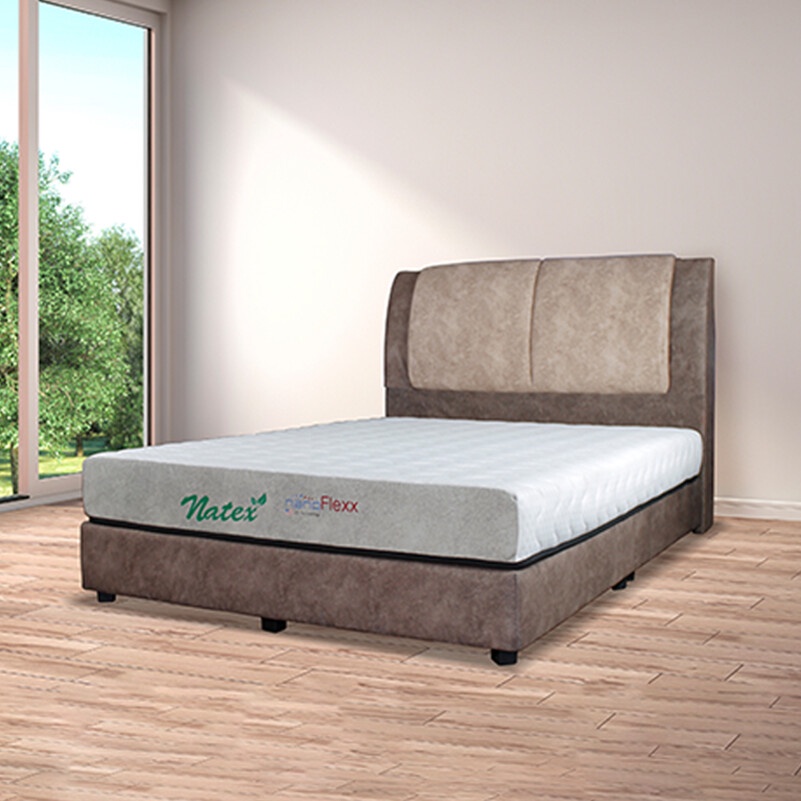 LAVINO Nanoflexx Natex 8 Inch Natural Latex Mattress Queen Tilam