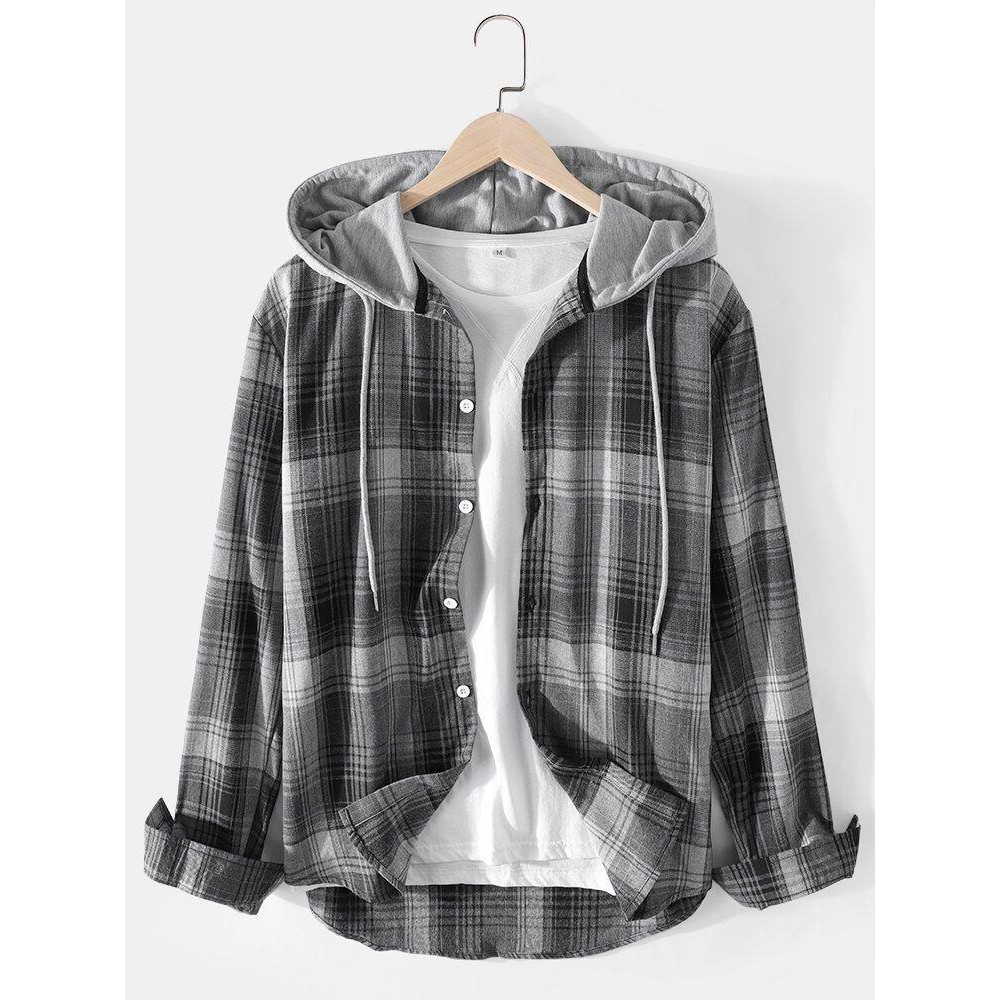 flannel hoodie