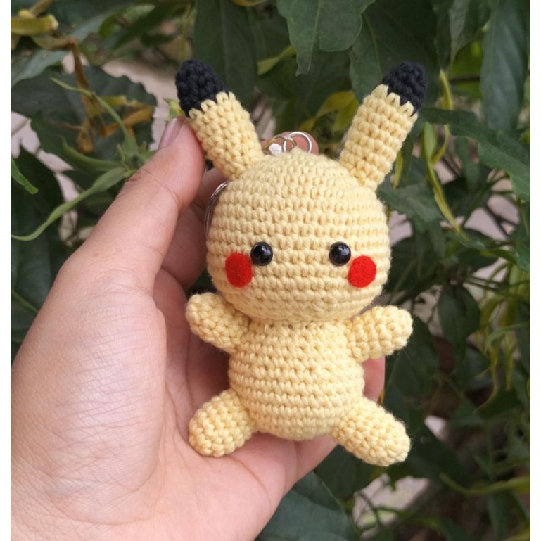 Pokemon Pikachu Knit Doll (Amigurumi) | Shopee Malaysia