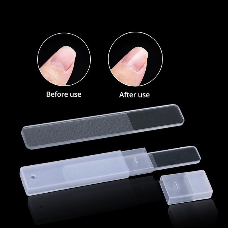 Ready Stock] (With box) Crystal Glass Nail Files Women Men Manicure Nail  Care for Shine nails clear nail buffer Nail Polish make | Shopee Malaysia