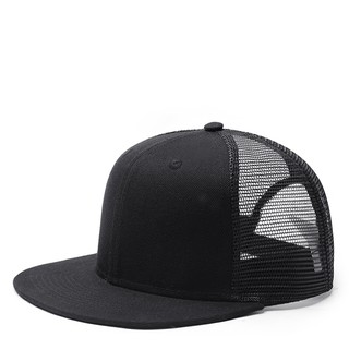 plain black hip hop cap