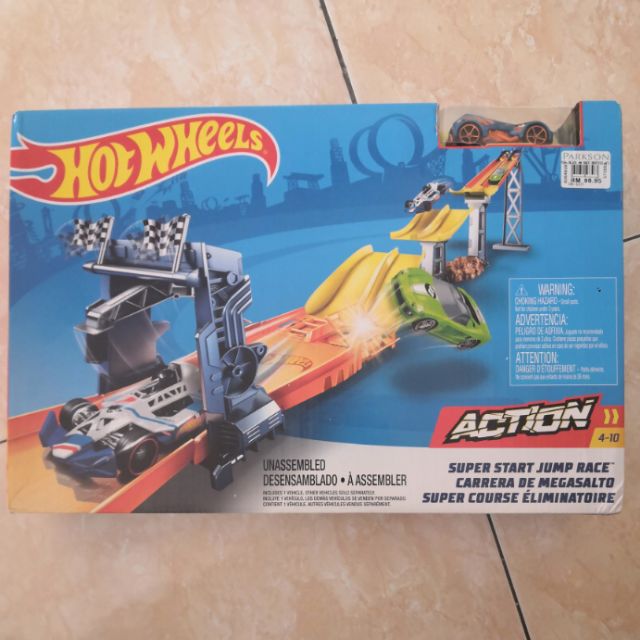 hot wheels super start jump race track set