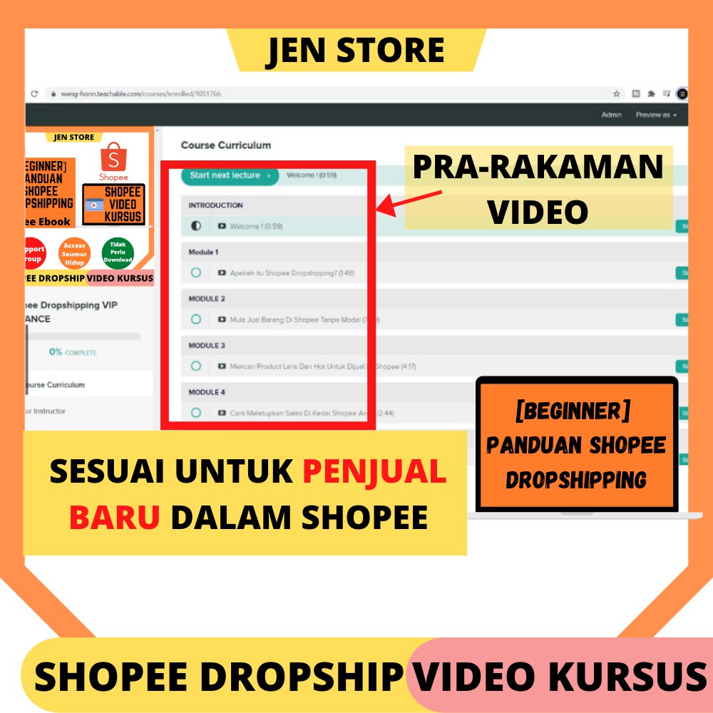 Beginner To Shopee Dropshipping Panduan Video Lengkap Setup Cari Produk Dari China Tempatan Video Ebook Shopee Malaysia