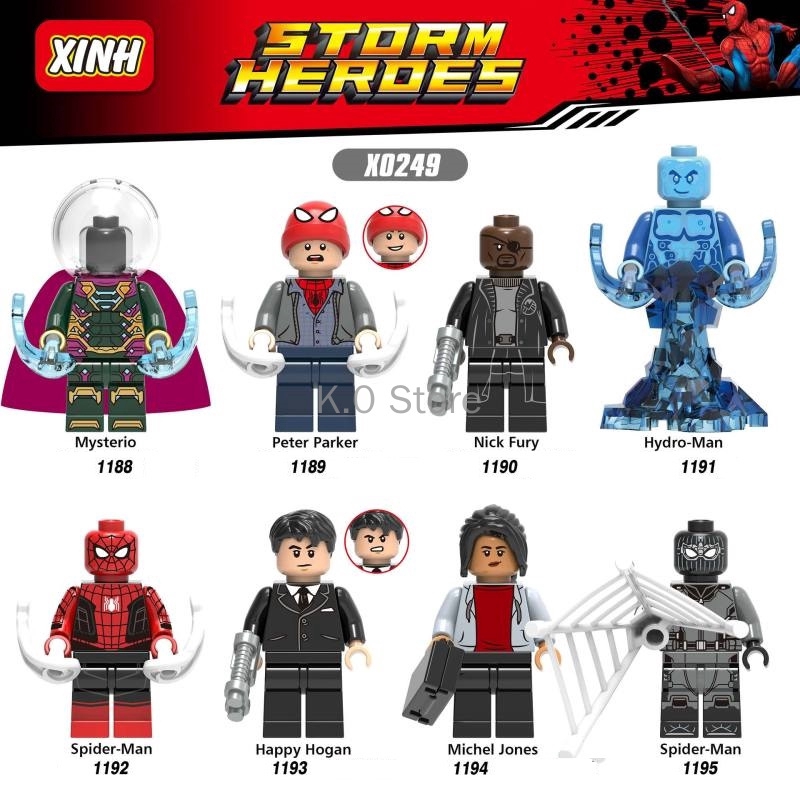 Superhero Mystery Spiderman Water Man Puzzle Man Building Block Toy |  Shopee Malaysia