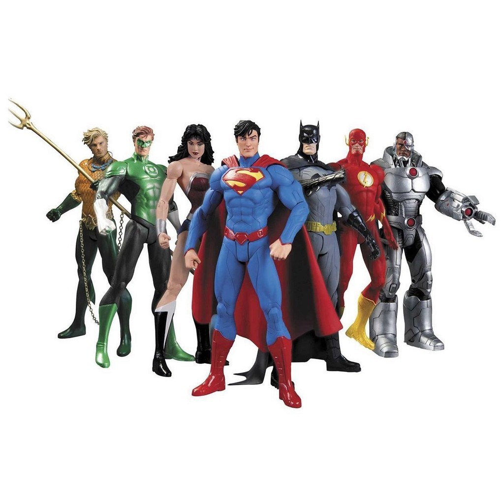 dc icons justice league rebirth 7 pack