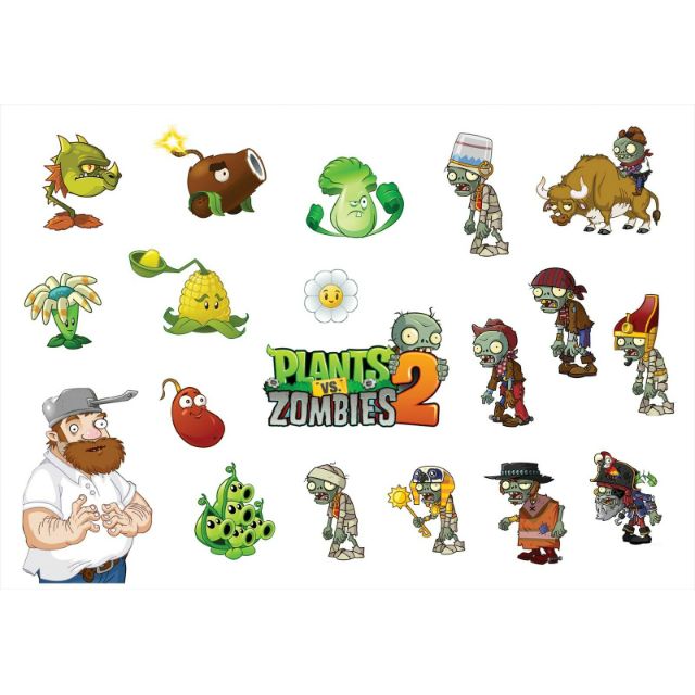 Plants vs zombies stickers | Shopee Malaysia