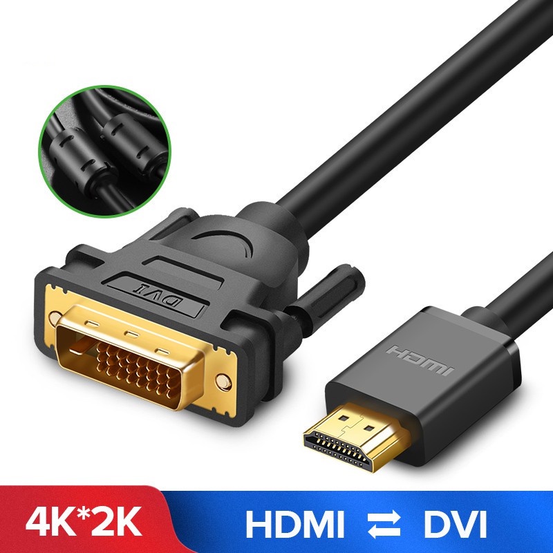 HDMI to DVI to HDMI DVID 24+1 pin Adapter 4K Bidirectional DVI D Male