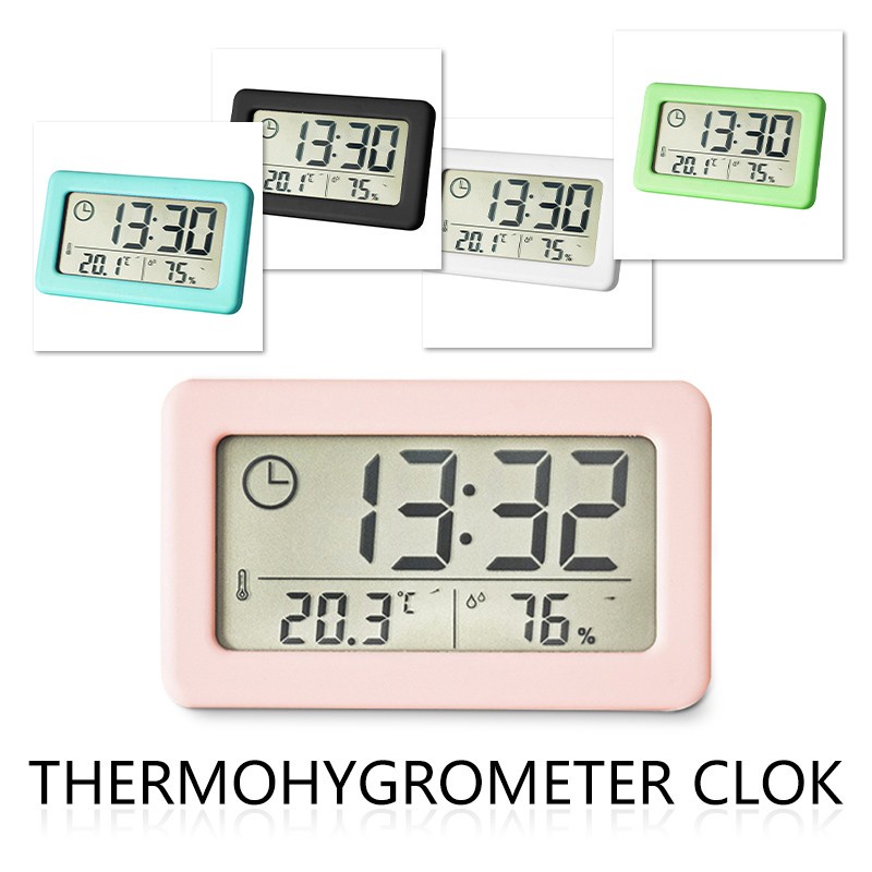800px x 800px - Digital Wall Clock LED Mini Temperature Humidity Display Digital Clock Home  Portable Multifunctional Desktop Clock | Shopee Malaysia