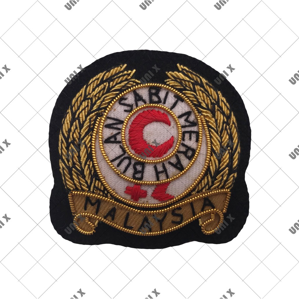 CAP BADGES OFFICER LENCANA TOPI PEGAWAI PERSATUAN BULAN  