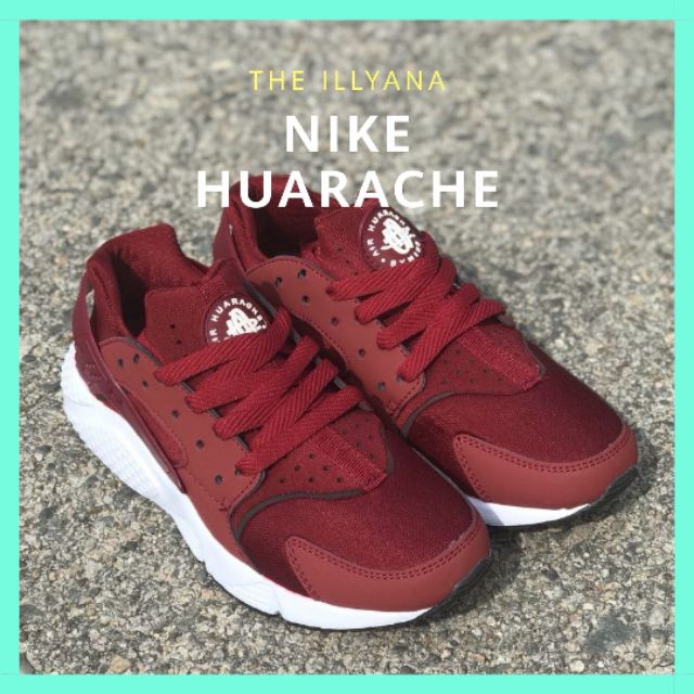 nike huarache maroon