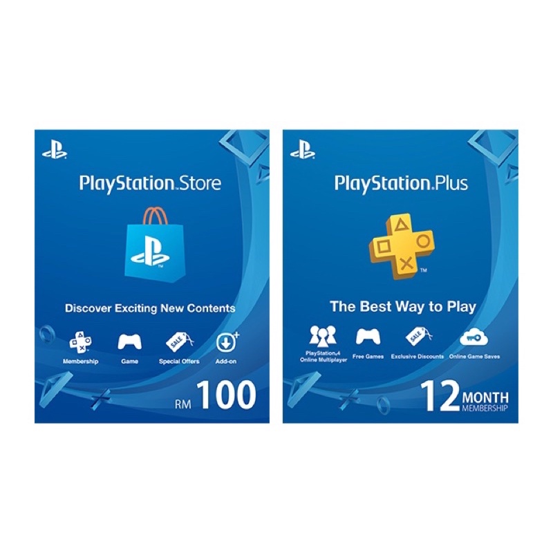 【MY马来西亚】PSN Malaysia Wallet Rm30 Rm50 Rm100 Sony Playstation（MYR）PS Plus Prepare code PS3 PS4 PS5 Online Membership