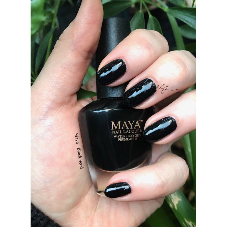 MAYA Halal Breathable Nail Polish Black Seed Shopee Malaysia