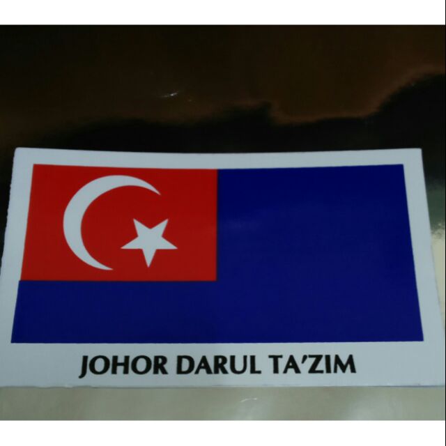 Stiker Bendera Negeri Johor Johor Sticker Stiker Motor Kereta Stiker Print Shopee Malaysia