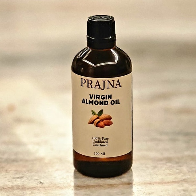 Virgin Almond Oil 100 Ml Amber Bottle Shopee Malaysia