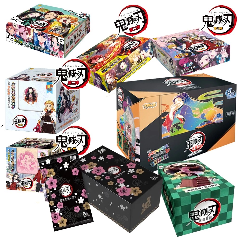 Durable Essential Anime Demon Slayer No Yaiba Paper Card Letters One Games Children Playing Toy Peripheral Character ... - Image 2