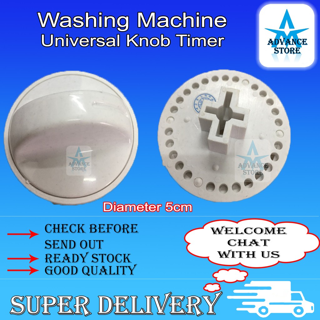 Knob Universal Washing Machine Knob Timer Switch Drain Semi Auto