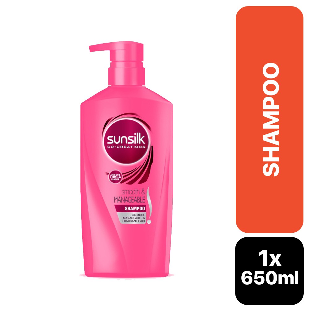 Sunsilk Smooth & Managable Shampoo 650ml (NEW & AUTHENTIC) Shopee