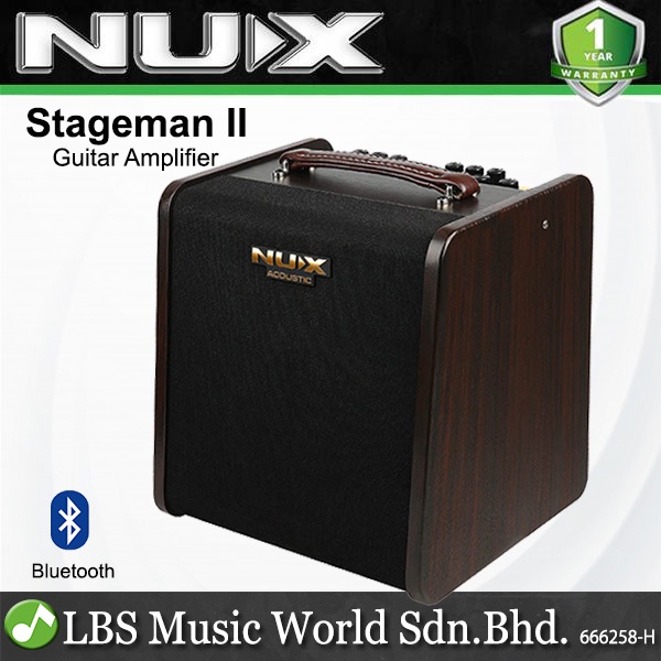 NUX Stageman II 80 Watt Rechargeable Battery Powered Amp Acoustic