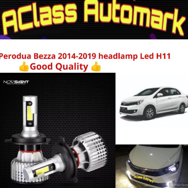 Perodua Bezza Car Led Light Headlamp /Fog Lamp H11 6500k 10000LM 👍Good