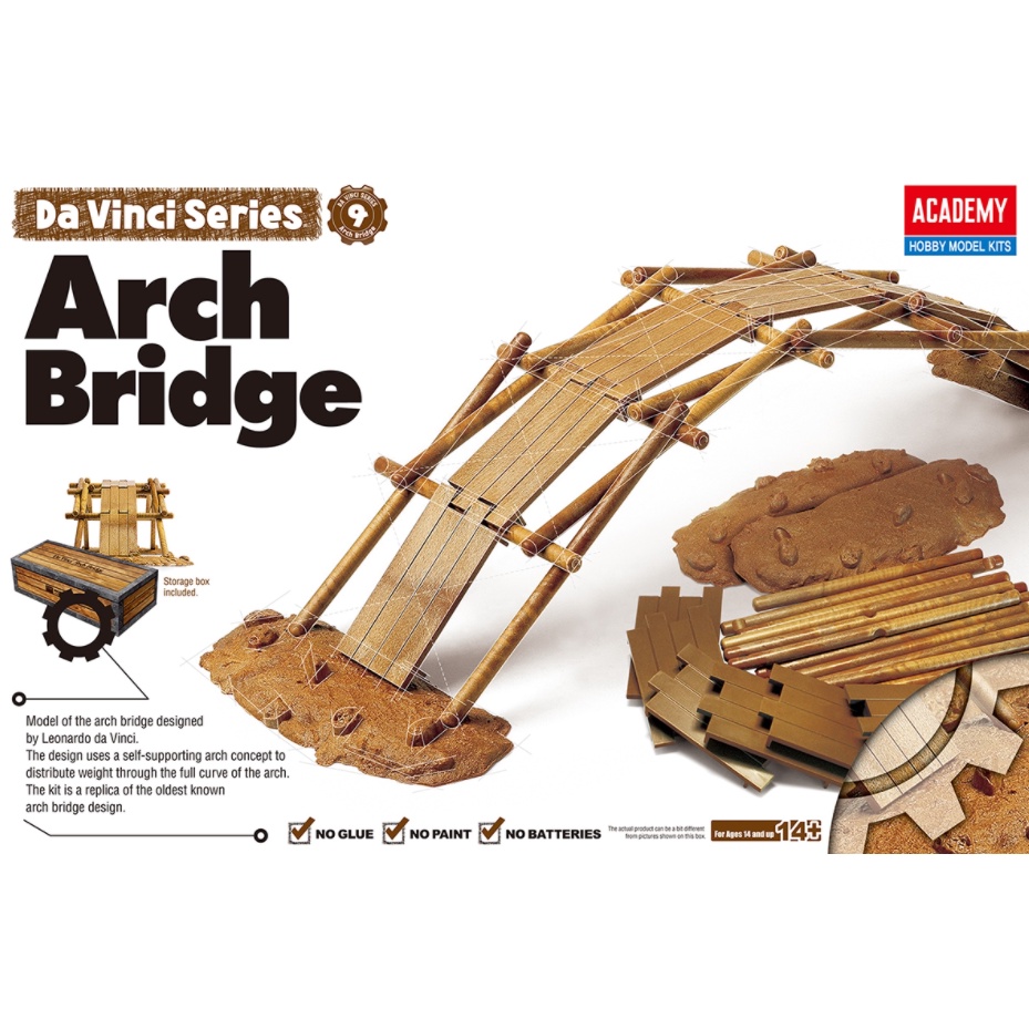 [Ready Stock] Academy Davinci Series: Arch Bridge Model Kits, STEM Educational Toy, DIY Play & Learn Together