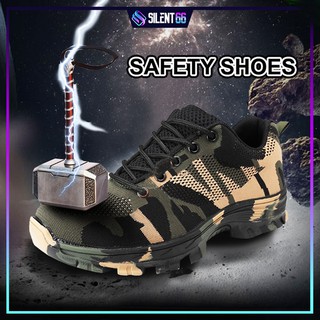 READY STOCK Safety Boot Low Cut Safety Outdoor Army Camouflage -THOR